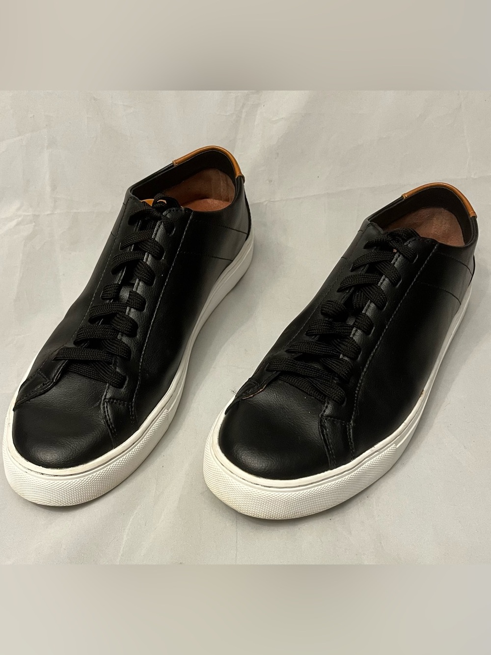 Bylt Men's Black Leather Low-Top Sneakers 10